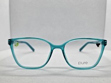 Airlock Pure P-3014 3014 Eyeglasses 444 Turquoise Transparent Teal Frames 53-16