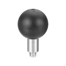 1" Ball Mount Base Ball Adapter with 1/4" Threaded Bolt Silver