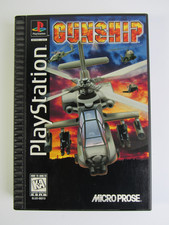 Gunship Long BOX PS1 (Sony PlayStation 1) CIB Complete W/Reg Card