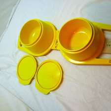 Travel Dog Bowls with Lids, 2-in-1 Portable Pet Bowls for Food and Wate...