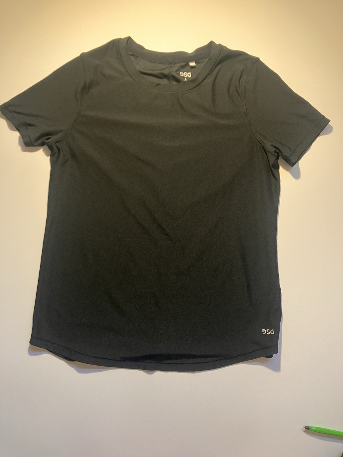 Dicks Sporting Goods Black Youth Girls Spandex Tshirt Size Large