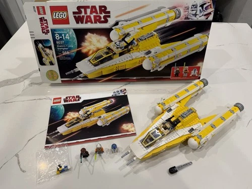 LEGO Star Wars Anakin's Y-wing Starfighter 8037 Set Box 568pcs Minifigures