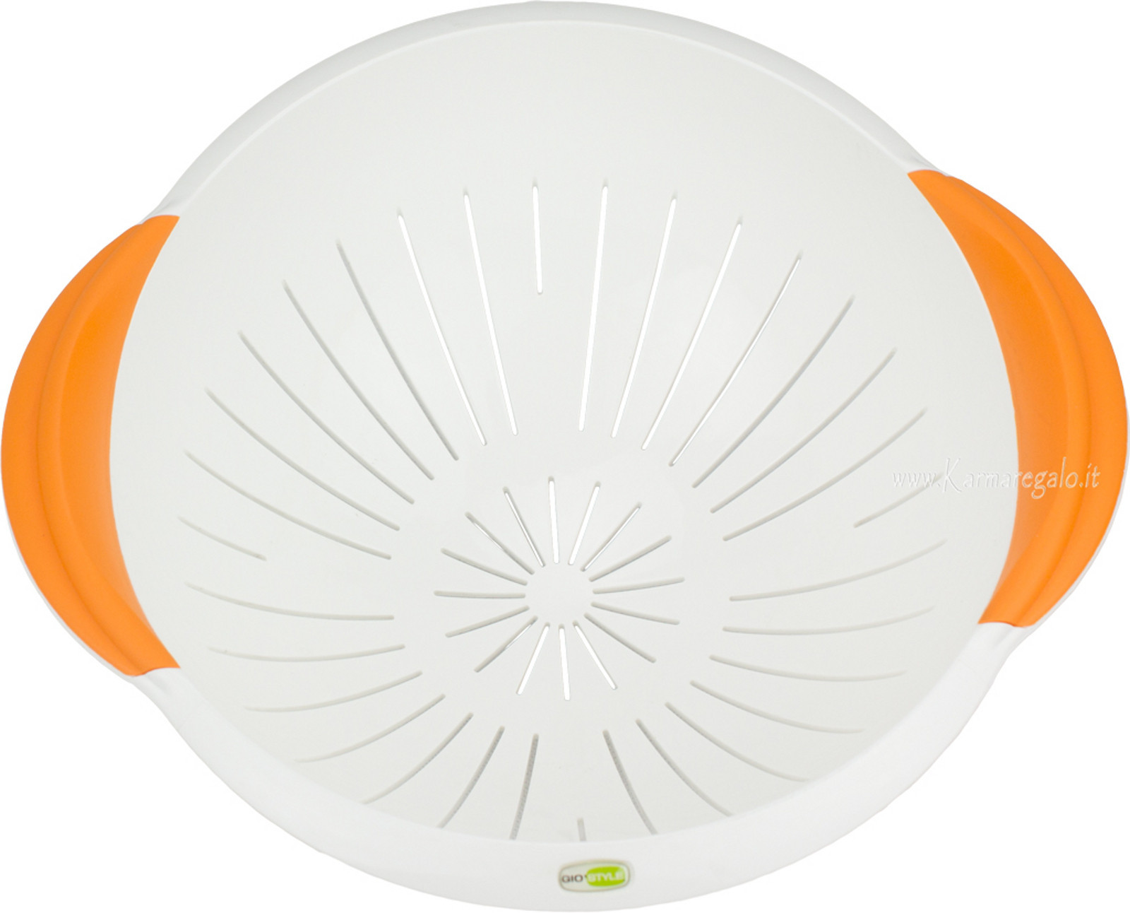 GIO STYLE - Scolapasta Riflori Bianco E Arancio