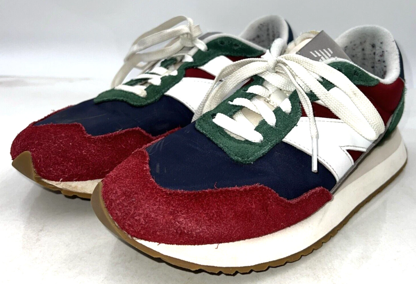 Scarpe New Balance Uomo Taglia 9 237v1 Scarlet Team Forest Green Nimbus Cloud