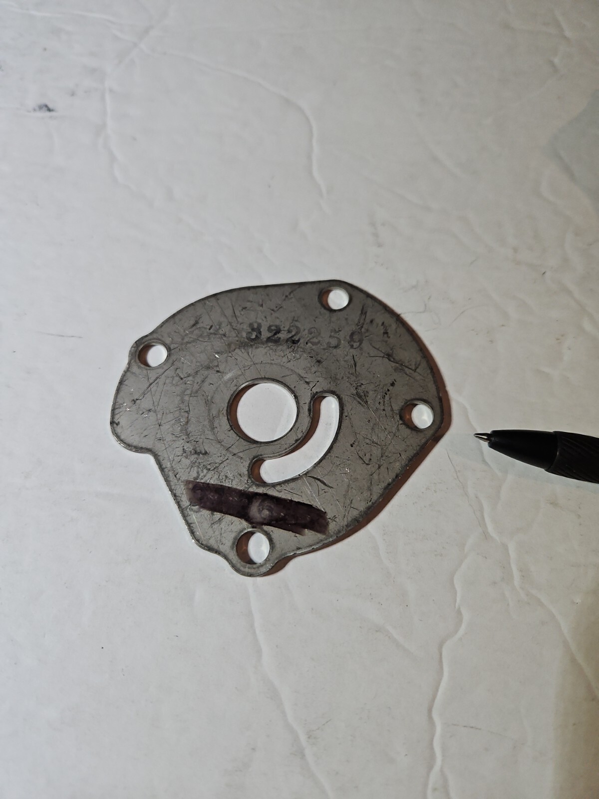 OMC Evinrude Johnson 322259 0322259 Impeller Housing Plate OEM NOS ...
