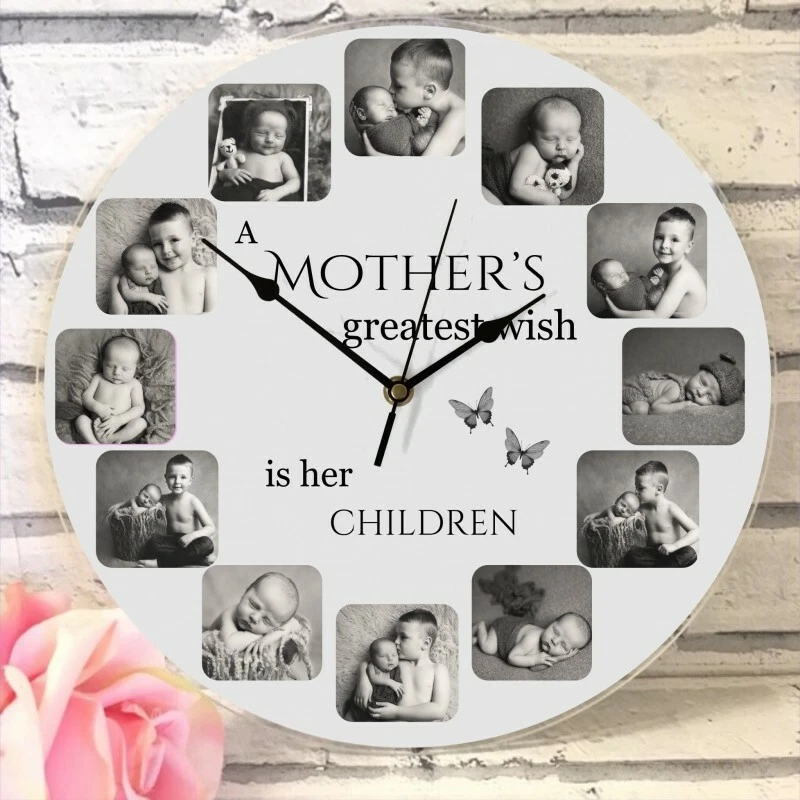 Personalised Custom MDF Wall Clock Any Photo/Logo/Text/Image LASER CUT MDF - Image 2 of 4