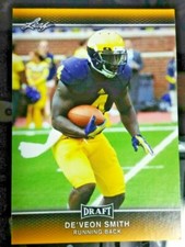 2017 Leaf Draft #23 De'veon Smith Rookie Card. rookie card picture