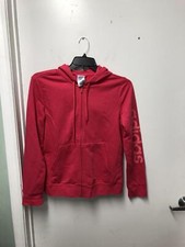 Adidas Womens Essentials Linear Zip Up Hoodie GD2967 Hot Pink Size Large