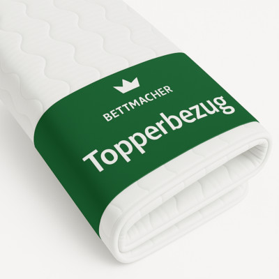 Topper Bezug Höhe 5-7 cm Reißverschluss Mikrofaser waschbar 60°C OEKOTex