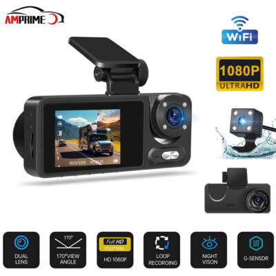 2'' 1080P Car Auto KFZ DVR Kamera Video Recorder Dash Cam G-Sensor Camera 3 Lens