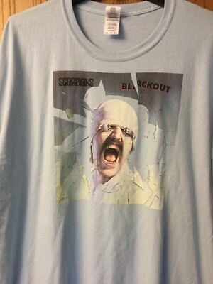Scorpions.    Blackout  Shirt.   Blue.   3XL