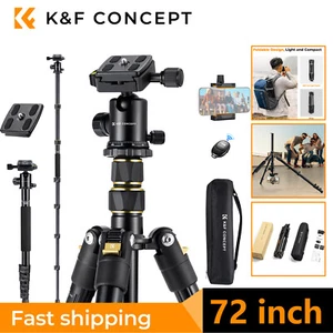 K&F CONCEPT Léger trépied de 72'' avec télécommande Bluetooth fr DSLR