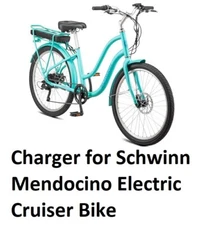 🔥power supply Battery Charger for Schwinn Mendocino Ebike (not 5 pin trapezoid）