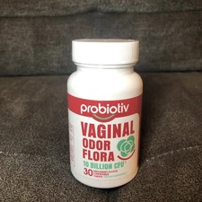 Probiotiv Vaginal Odor Flora 10 Billion CFU 30 Count Exp 11/2025