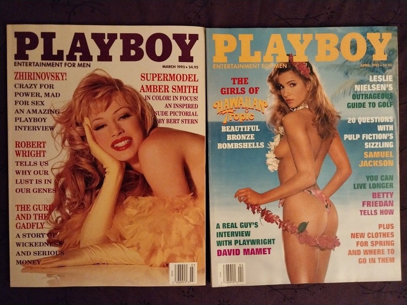 Playboy Magazine (2) Pack Issues March 1995 & April 1995 used & Ungraded