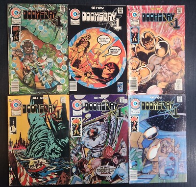 DOOMSDAY +1 CHARLTON COMICS (#1- #6 COMPLETE) LOT OF 6  1975 EARLY JOHN BYRNE