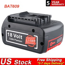 BAT609 For BOSCH 18V CORE 18 Volt 5.0Ah High Performance Battery BAT618 Li-ion