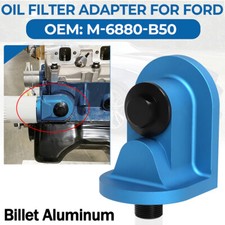 For Ford M-6880-b50 90 Degree Oil Filter Adapter Mustang Gt Gl Glx Lx Base 5.0l