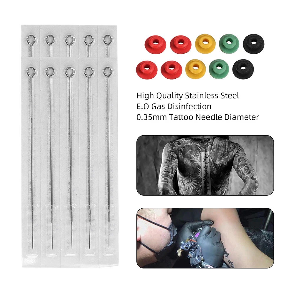 Tattoo Stick Poke Kit Hand Pen Needles Cushion DIY Body Art Supplies (3RL)