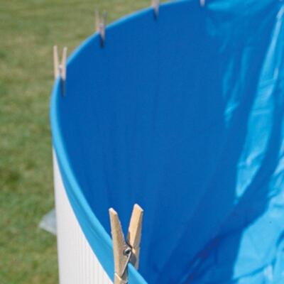Poolfolie Gre Innenhülle runde Stahlwandpools blau 20/100 Überlappung Ø300x65cm
