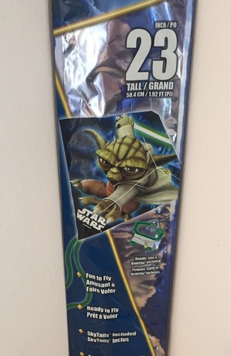 X Kites SkyDiamond Star Wars Yoda 1 pezzo aquilone alto 23 pollici/grande - Foto 2 di 4