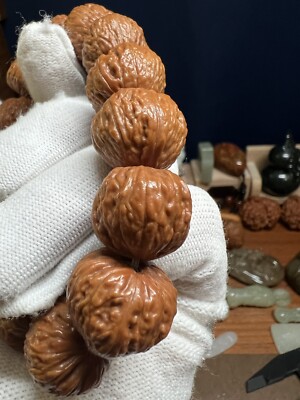 18+×19+×17mm Chinese Small Walnut Bracelet Collection纯野生小秋子