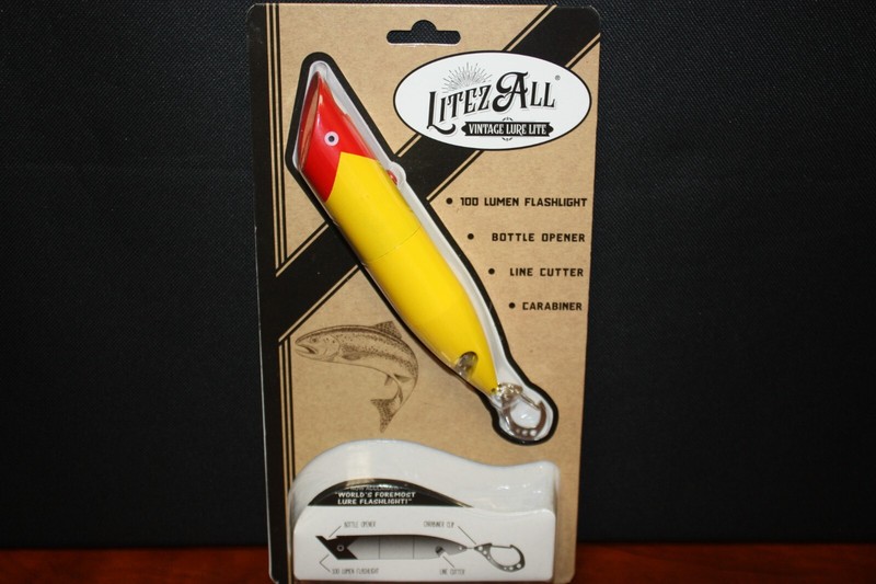 LITEZ ALL Vintage LURE LITE ~ Flashlight, Opener, Cutter, Carabiner  ~ NEW