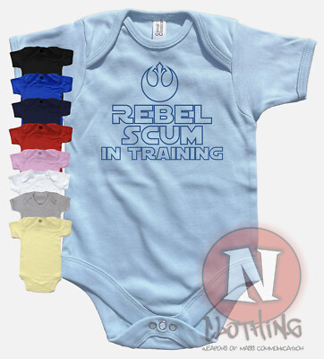Rebel Abschaum im Training Strampler Babyanzug babygro tolles Geschenk Weste 