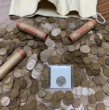 💰 (50) OLD Lincoln Wheat Cents (1909-1958) & BONUS Buffalo Nickel! 💰