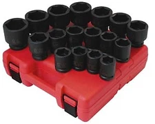 Sunex Tool  4683 17 Piece 3/4" Drive Sae Impact Socket Set