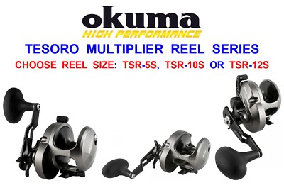OKUMA TESORO HIGH SPEED MULTIPLIER ROLLE FÜR BRANDUNG MEER ANGELSCHNUR BOOTSRUTE KÖDER