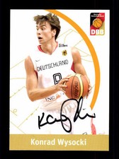 Konrad Wysocki Autogrammkarte Basketball Nationalmannschaft 2010-11 + A 145299