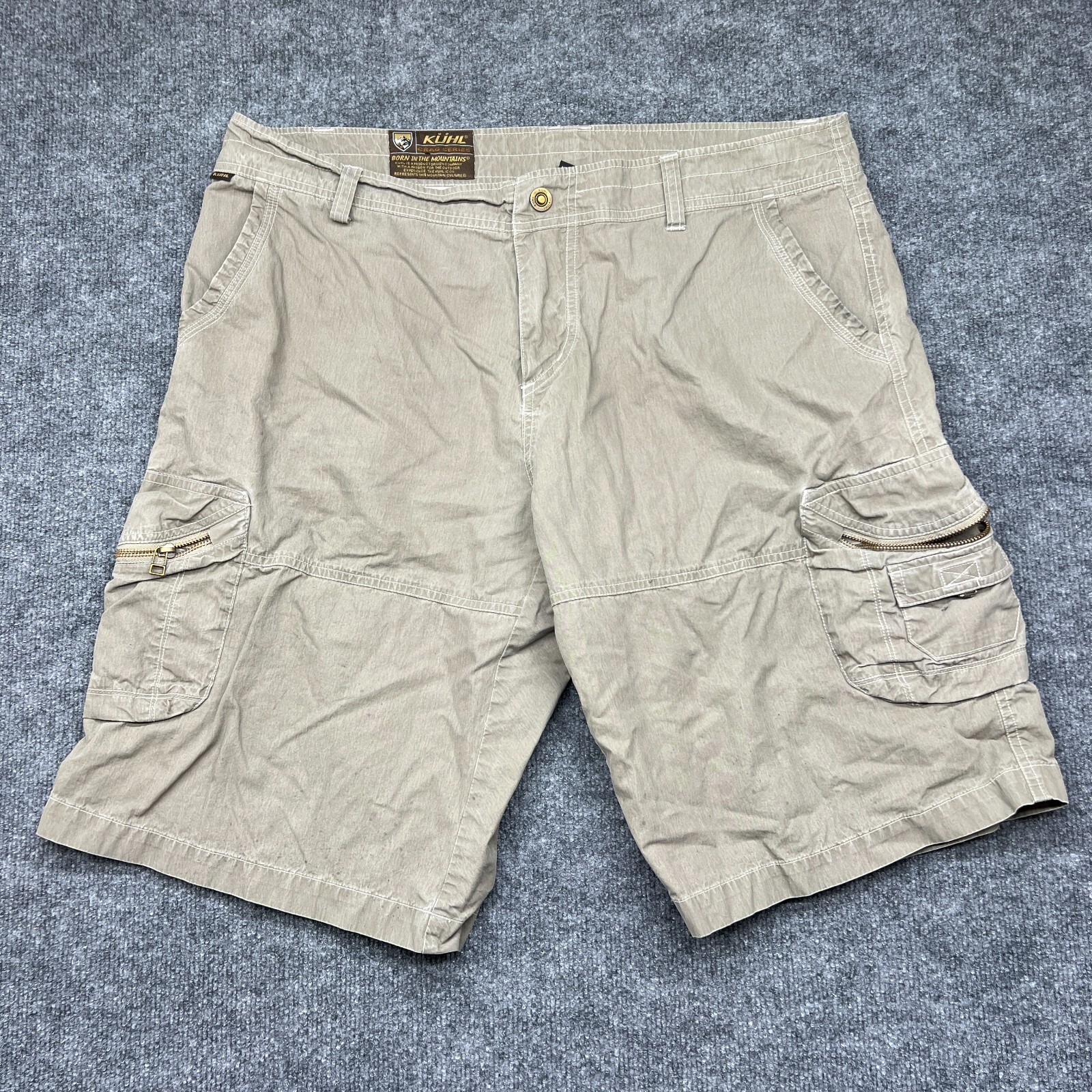 ARC'TERYX Pantaloncini Kuhl Uomo 38x12 Serie Crag Tela Cargo Escursionismo Arrampicata Campeggio