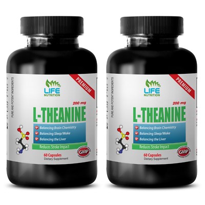 green tea amino acid - PREMIUM L-THEANINE 200mg 2B - lower heart rate healthily