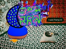 RAW HEADs #173 Wet Mfer 1of1 Digital Street Art Brut by RabidArtWork