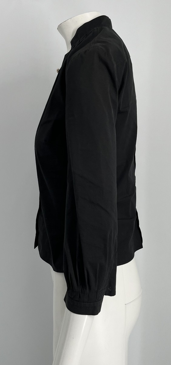 トップス GUCCI Gucci 2006 Black Bamboo-Chain Applique V-Neck 3/4 Sleeve
