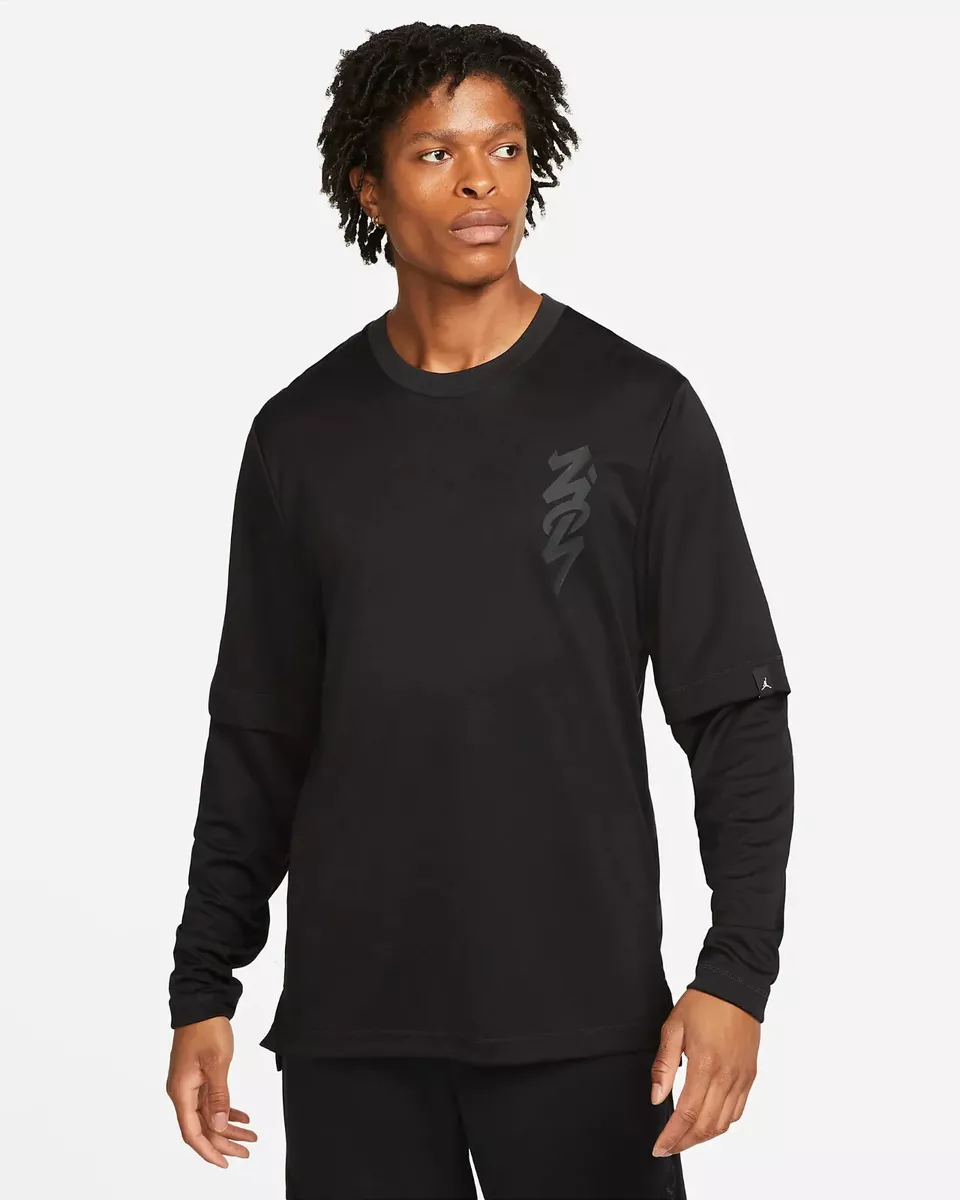 Black long best sale sleeve jordan shirt