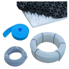 ZEWO Noppensystem «Objekt» Fußbodenheizung - Komplettpaket Set mit Noppenplatte