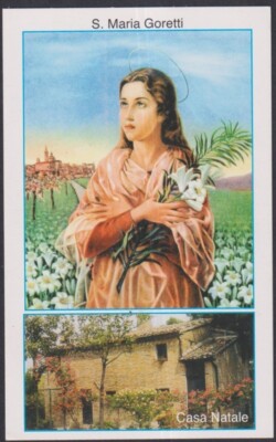 Holy card de Santa M. Goretti santino image pieuse estampa