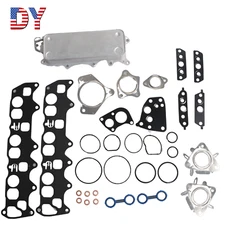 Engine Oil Cooler & Gasket Kit For Mercedes W164 W211 W251 E320 Sprinter 2500