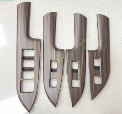 4PCS For 2022-2025 Lexus NX Wood Grain ABS Glass switch armrest