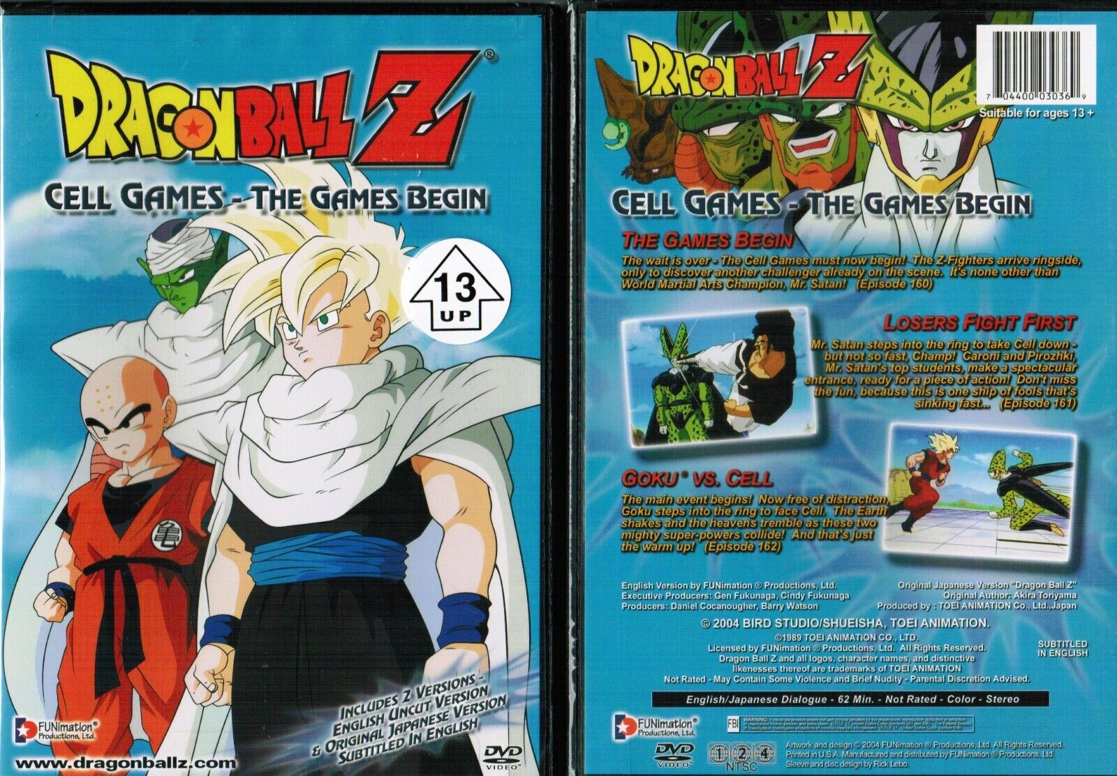 Dvd Dragon Ball Z Saga Cell Completa