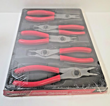 New Snap-on Srpc105 5 Piece Convertible Snap Retaining Ring Pliers Set Red