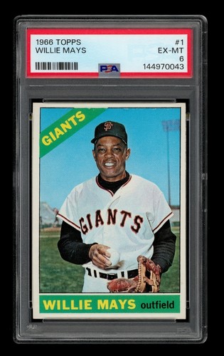1966 Topps Set-Break # 1 Willie Mays PSA 6 EX-MT