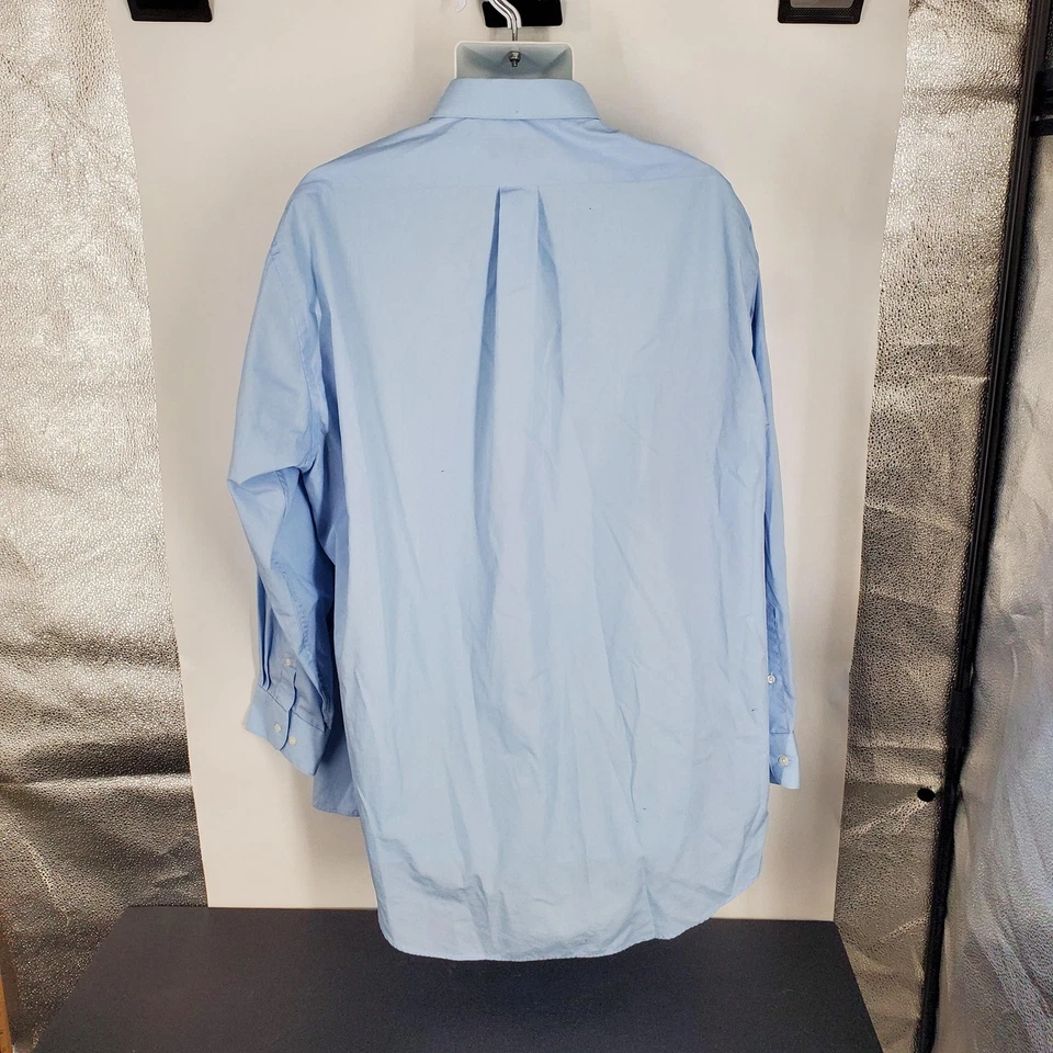 Camisa Covington Para Hombres XL Azul Claro Abotonada Manga Larga Vestido Bolsillo Frontal Foto 3 de 4
