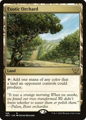 Exotic Orchard Commander: Kamigawa: Neon Dynasty MTG LP card