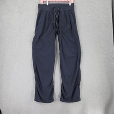 Lululemon Womens Dance Studio Pants Navy Full Length mid rise EUC