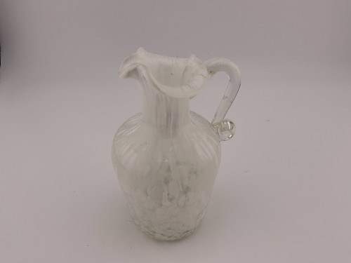 3 MCM Miniature Crackle & Splatter Art Glass Pitchers Bud Vases - LR2 - Picture 9 of 19