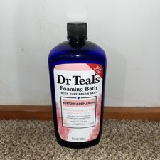 Dr Teal's Pink Himalayan Foaming Bath Restore  Replenish Epsom Salt 34oz