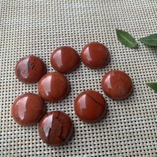 10pcs 20mm Natural Red Jasper Stone Round CAB CABOCHON DIY Jewelry No Holes